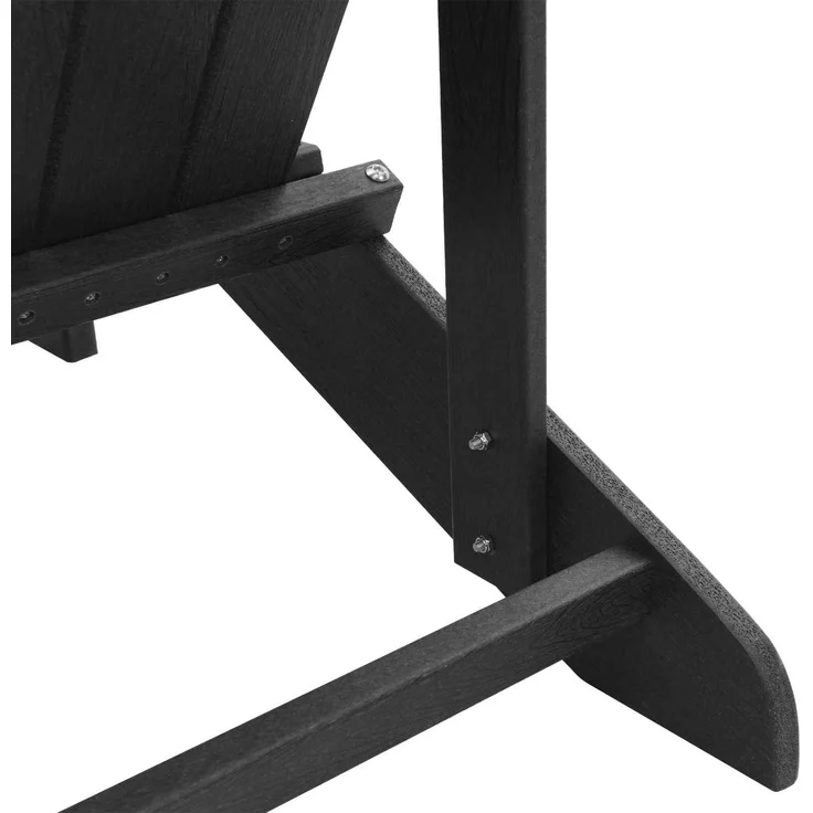 vidaXL Adirondack-Stuhl Schwarz 82 x 74 x 92 cm HDPE 42006623 – Bild 8