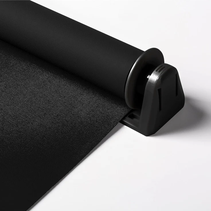 Verdunkelungsrollo Klemmfix ohne Bohren 90x210 cm Schwarz Verdunklungsrollo Fensterrollo Rollo Seitenzugrollo Klemmrollo für Fenster & Tür – Bild 3