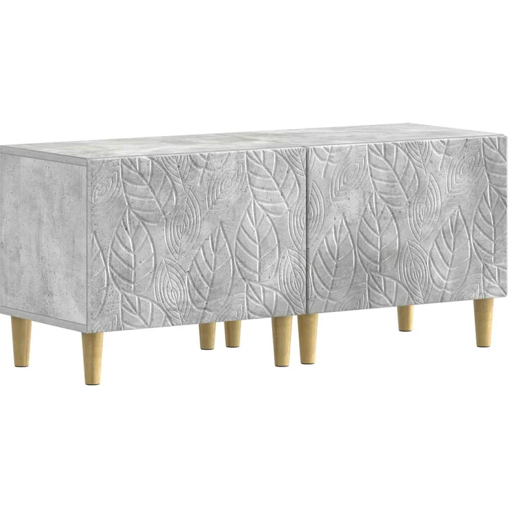 vidaXL 3-teiliges LED TV Regal DELFT Betongrau Holzwerkstoff 3416761 – Bild 4