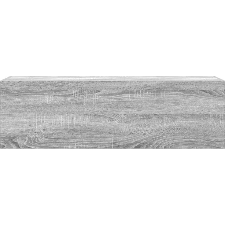 vidaXL Bad-Wandschrank Grau Sonoma 100x25x30 cm Holzwerkstoff 860099 – Bild 5