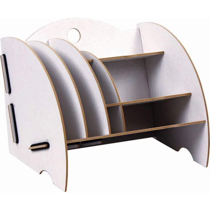 Werkhaus - Ablage Mini Organizer Weiß Briefablage Stiftehalter Box Schreibtisch
