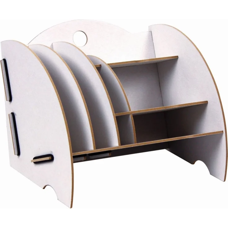 Werkhaus - Ablage Mini Organizer Weiß Briefablage Stiftehalter Box Schreibtisch