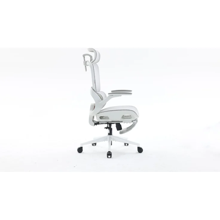 Sihoo Ergonomischer Stuhl B100-Pro, Mit Pedal, 131 x 73 cm, in Weiß – Bild 5