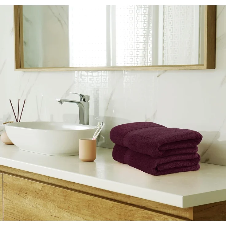 Utopia Towels 8-teiliges Handtuch-Set (Burgund) – Bild 6