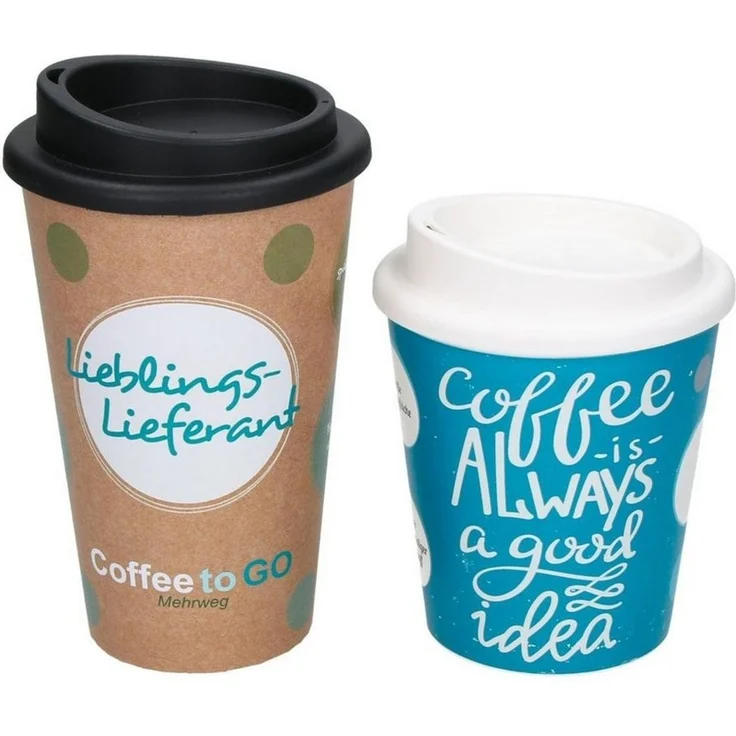 elasto Coffee-to-go-Becher doppelwandiger Kaffeebecher mit Deckel 250ml für unterwegs, Made in Germany, BPA-frei, 100% recyclebar, Heißgetränke, Teebecher – Bild 4