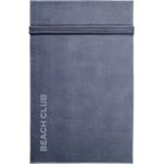 Vossen Strandtuch Beach Club, Frotteevelours (1-St), Badetuch, Uni Farben, mit Schriftzug