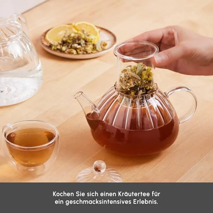 Karaca Caydanlik-Teekanne Karaca Lori Borosilikat Glas-Teekannen-Set, 1.8L, Hitzebeständig – Bild 7
