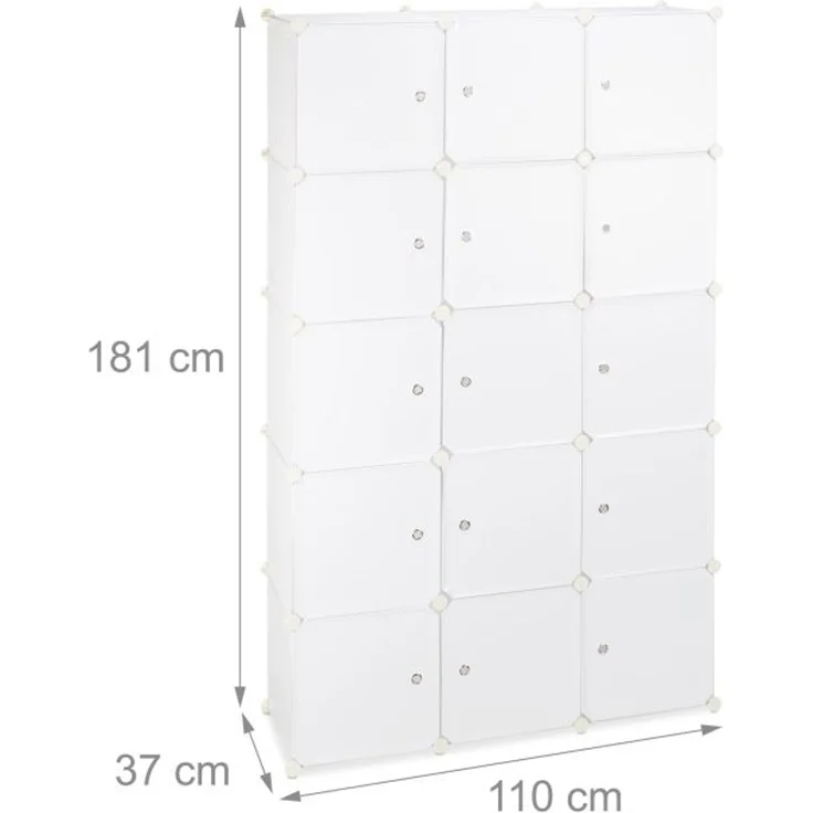 Regalsystem Kleiderschrank 11 Fächer – Bild 4