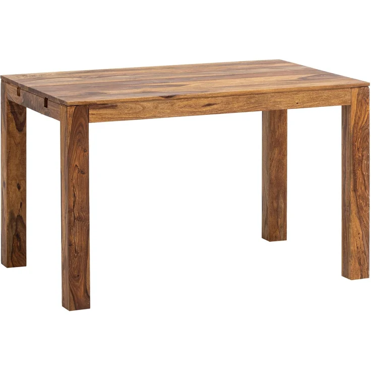 Esszimmertisch Sheesham Massivholz 120-200cm verlängerbar Rechteckig Schlicht – Bild 6