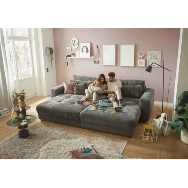 XXL Loveseat Barura - Dein neuer Lieblingsplatz in Cord-Stoff