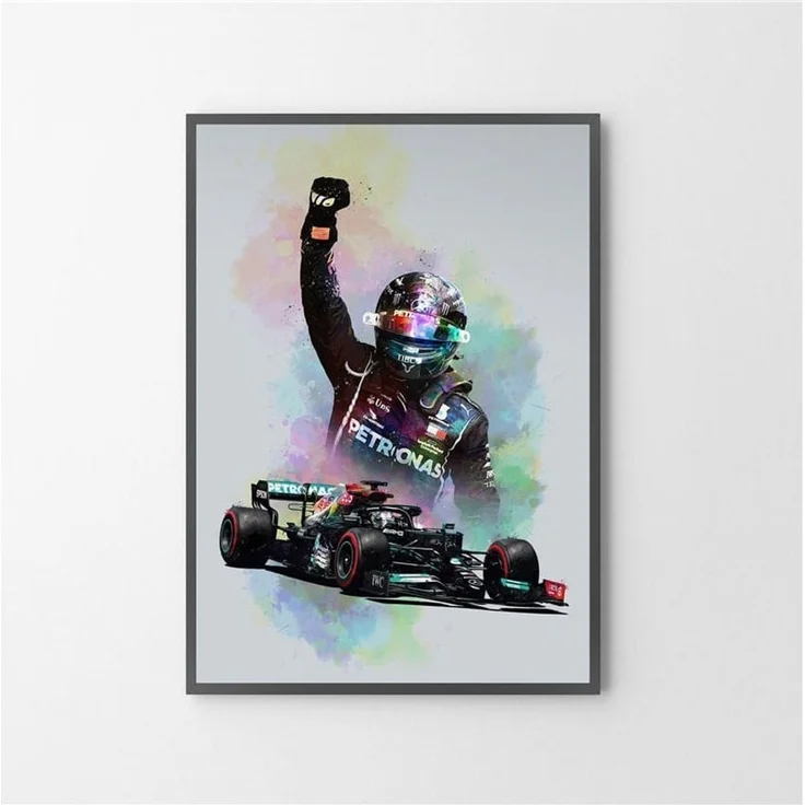 Poster Formel 1 Rennfahrer Helm · Deko Print ohne Rahmen - F / 30x40 cm – Bild 2