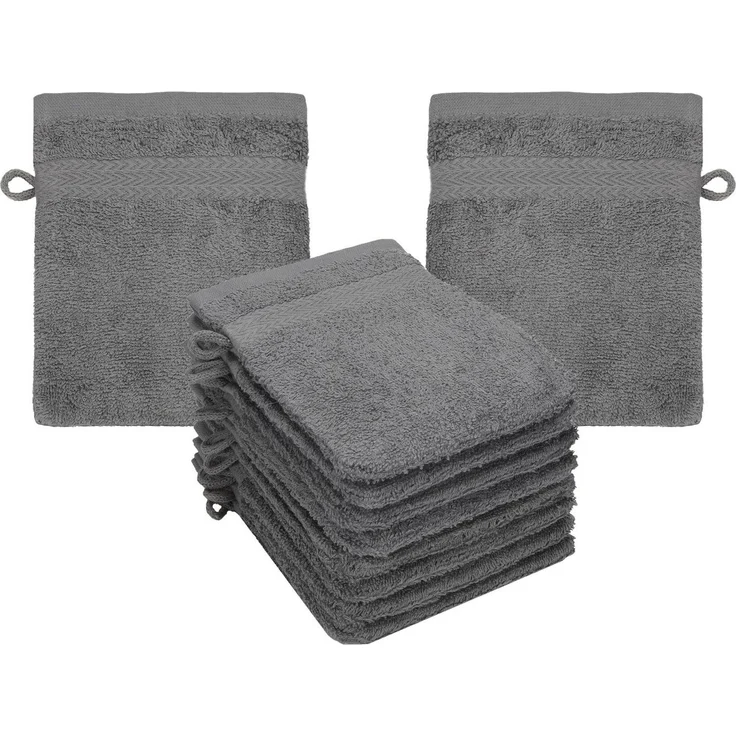 Betz Seiftuch 10-tlg. Waschhandschuhe-Set PREMIUM 100% Baumwolle 16x21 cm