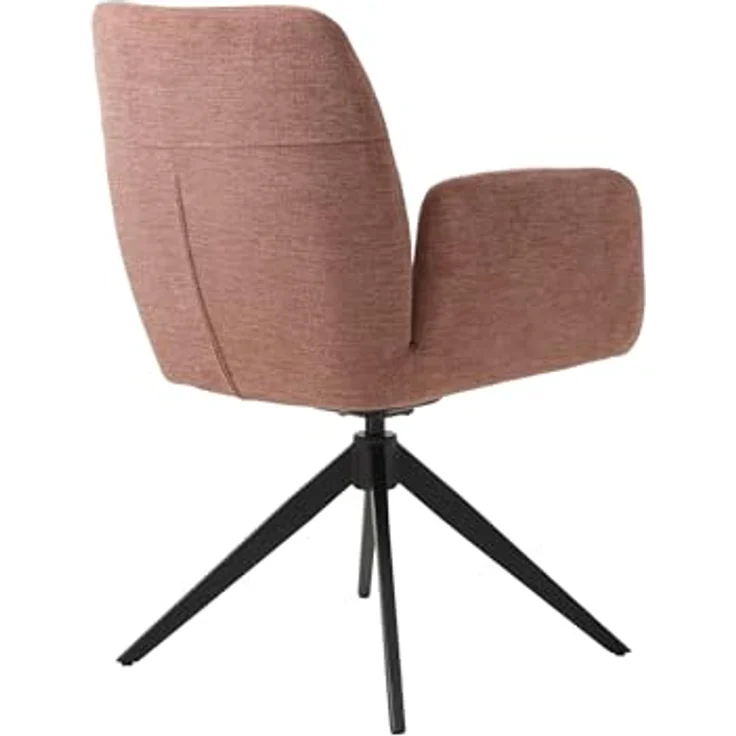 Armlehnstuhl >ROXANA< drehbar, Wipp-Relax-Funktion Rosa, Stoff-Brego - 57,5x88x62cm (BxHxT) – Bild 5