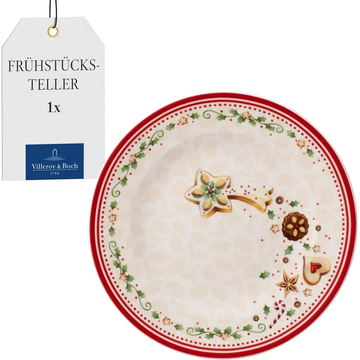 Villeroy & Boch Winter Bakery Delight Frühstücksteller Sternschnuppe ø 21,5 cm