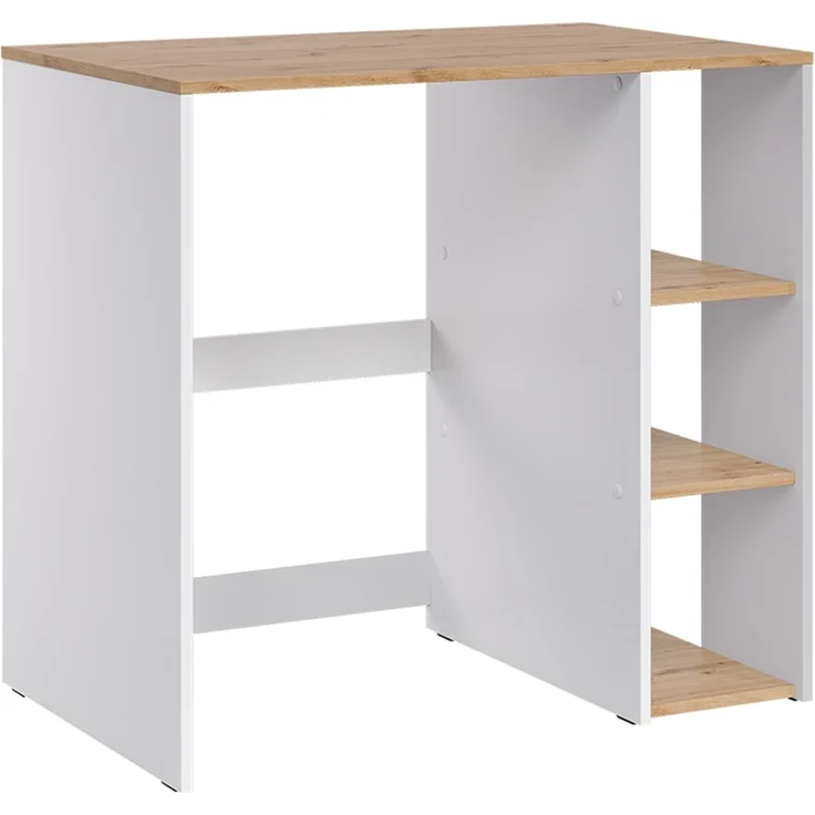 Waschmaschinenschrank Viktor Weiß/Artisan-Eiche 93.6 x 88.2 cm mit Regal Vicco – Bild 1