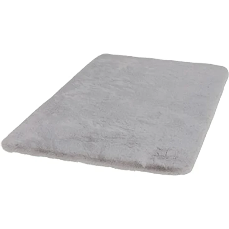 Schöner Wohnen Kollektion Badteppich 'Bali', silbern, 60 x 90 cm, rutschhemmend, waschbar bei 30°C, pflegeleicht, für Fußbodenheizung geeignet – Bild 8