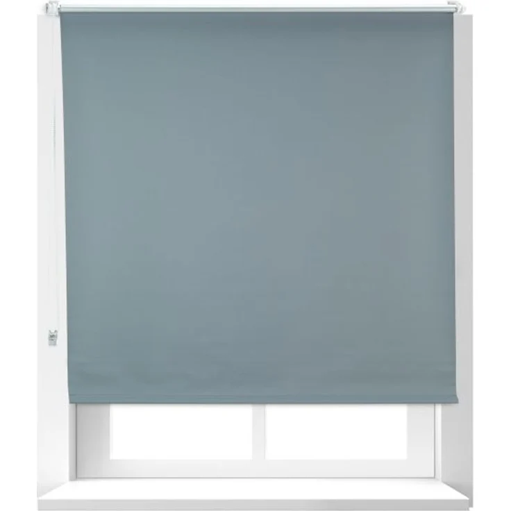 Relaxdays Verdunkelungsrollo grau 60-120, 120x160 – Bild 1