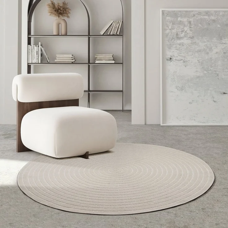 the carpet Teppich Santo Plus, rund, Höhe: 5 mm, Plus moderner robuster In und Outdoor Teppich – Bild 1