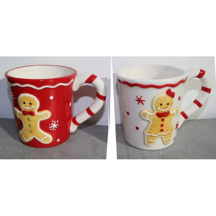 BURI 1 Kaffeebecher Lebkuchen Tassen Glas Küchen Trinken Pott Geschirr Weihnachten – Bild 2