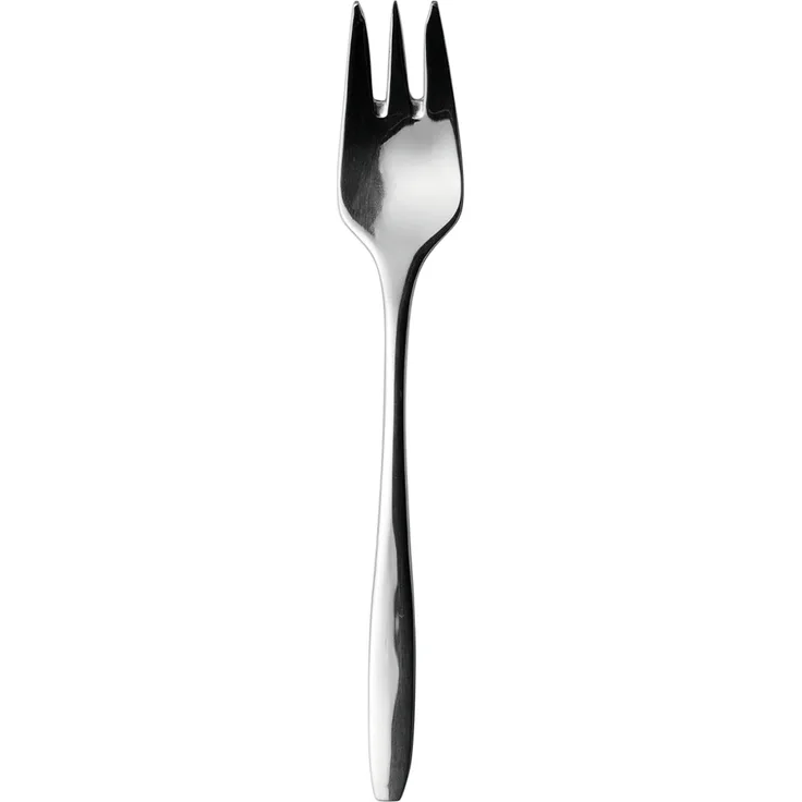 Mäser, Serie Nigran, Kuchengabel-Set, Edelstahl Besteck-Set für 12 Personen, Silber