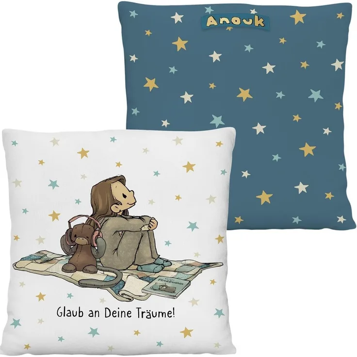 Sheepworld Plüschkissen Kuschelkissen Kissen Geschenk für Kinder ANOUK 73949