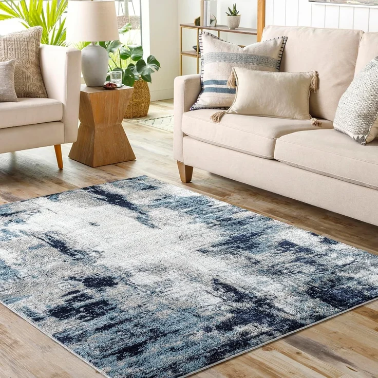 Livabliss Teppich HELSINKI, rechteckig, Höhe: 11 mm, Designerteppich in Marmor Optik, Kurzflor Wohnzimmerteppich/Läufer