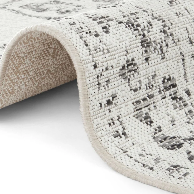 In- und Outdoor Teppich Tilos Creme Grau Anthrazit - 120 x 170 x 0 cm – Bild 3
