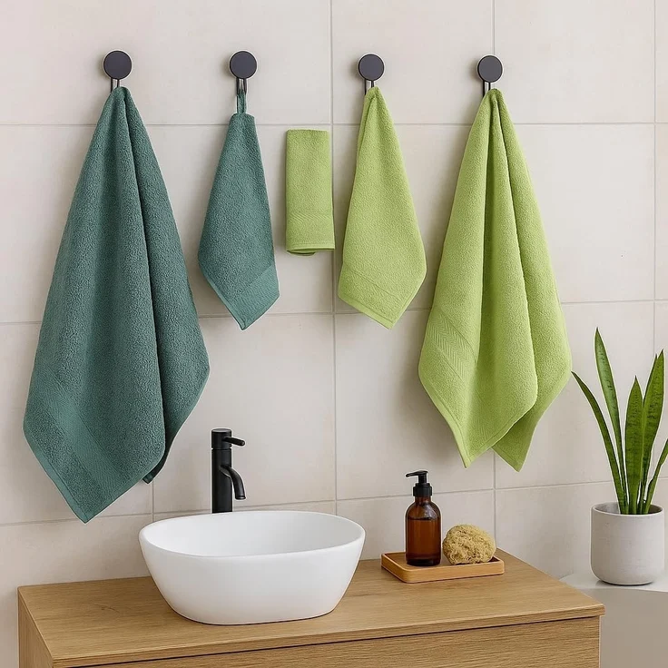 Betz Handtuch Set 12-TLG. Handtuch Set Premium Farbe tannengrün/avocadogrün, 100% Baumwolle (Set, 12-St) – Bild 8