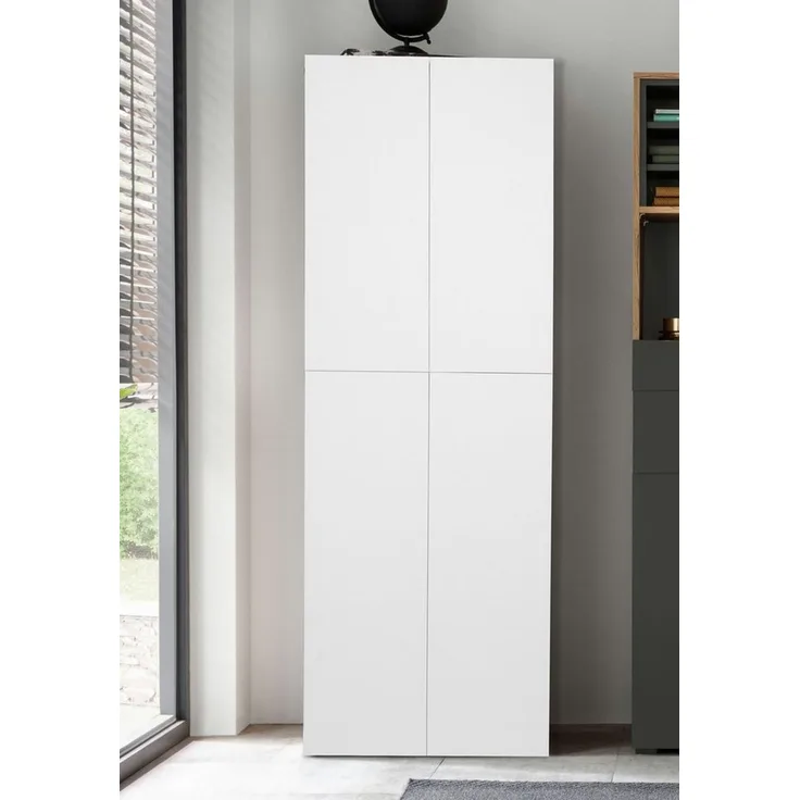 INOSIGN Aktenschrank Jarvie Mehrzweckschrank, Push-to-open, 5 verstellbare Einlegeböden, 60x180 cm