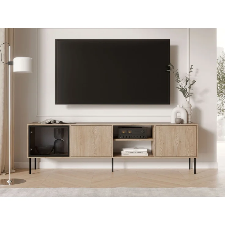 TV-Lowboard Domi 200 3D (Farbe: Eiche Cremona) – Bild 2