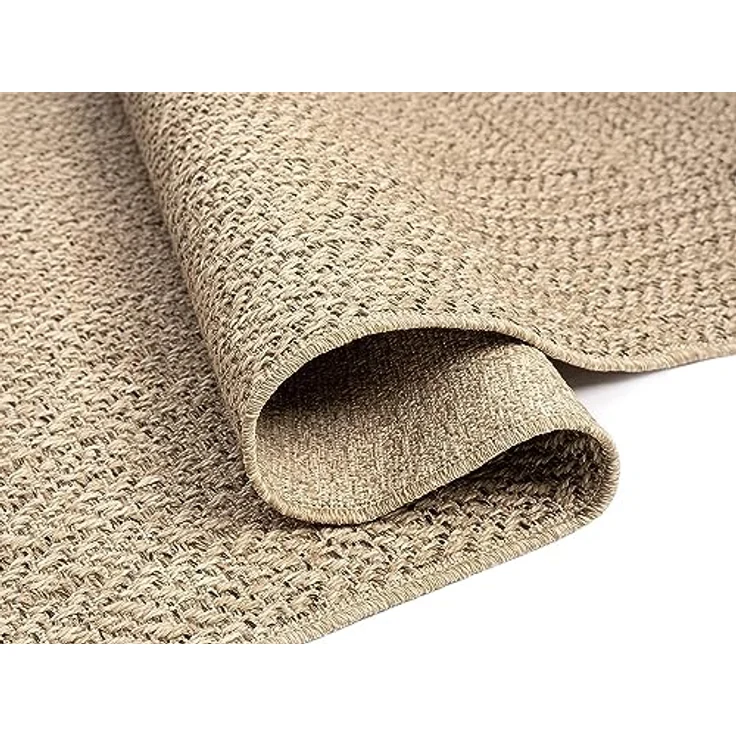 Mia's Teppiche Kinsley robuster In- und Outdoor Teppich im natürlichen Jute-Look, wetterfest, geeignet für Terrasse und Garten – Bild 4