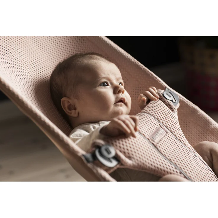 BabyBjörn Bliss Mesh Wippe Perlenrosa Rosa hell – Bild 4