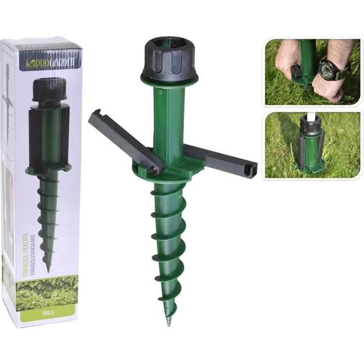 ProGarden Sonnenschirmhalter mit Erdspieß 44 cm 436109