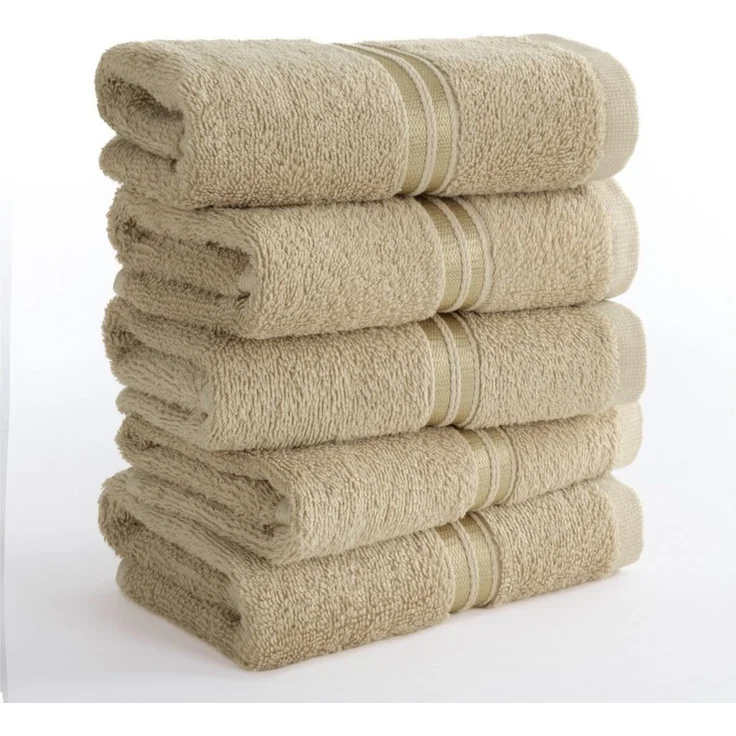 Hammetex Gästehandtücher 5er Set 30x50 cm, 100% Baumwolle Frottee – Bild 1