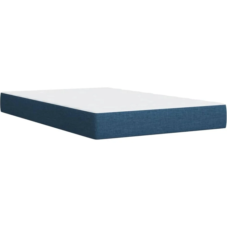 vidaXL Boxspringbett mit Matratze Blau 120x200 cm Stoff 3287436 – Bild 9