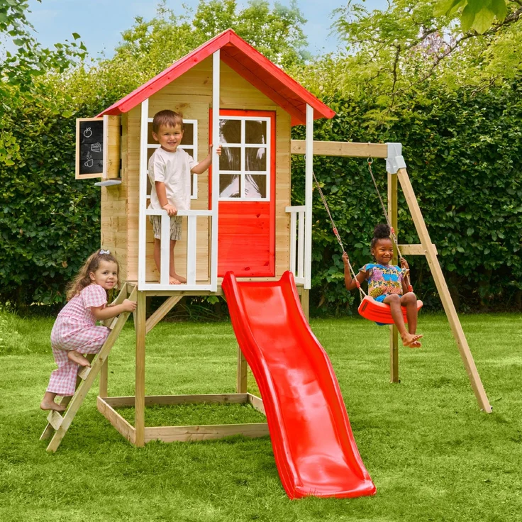Zwerkules Lolla 2 | Kinder Stelzenhaus mit Rutsche – Bild 2