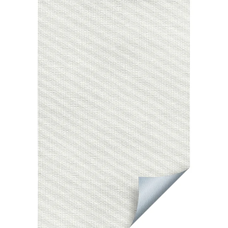 Lysel Outlet - Verdunkelungsrollo Thermo Streifen Weiß, (B x H) 82cm x 175cm in weiß/weiß – Bild 2