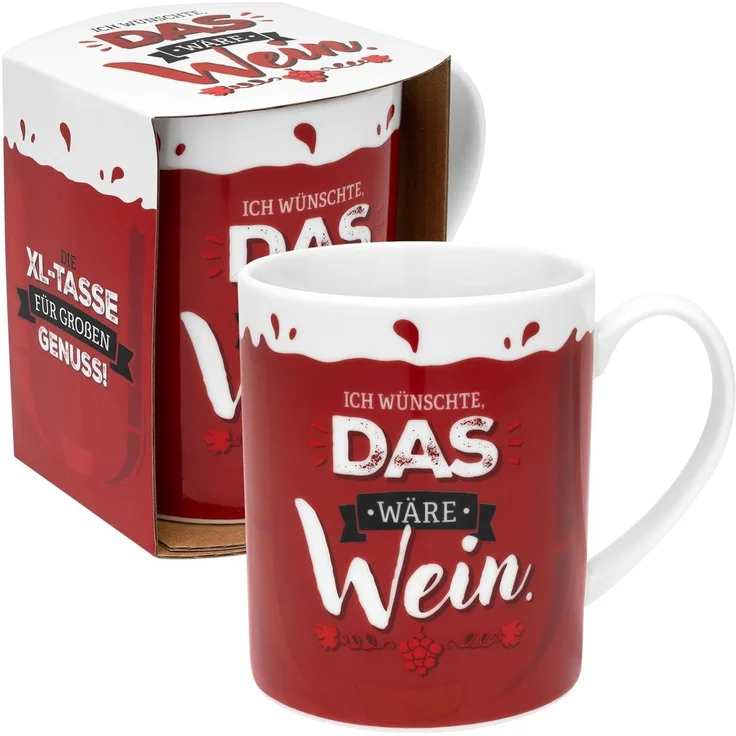 Kaffeetasse Kaffee Tee XL-Tasse Becher 60cl Sheepworld Gruss & Co Auswahl Motiv Wein 48814 – Bild 4