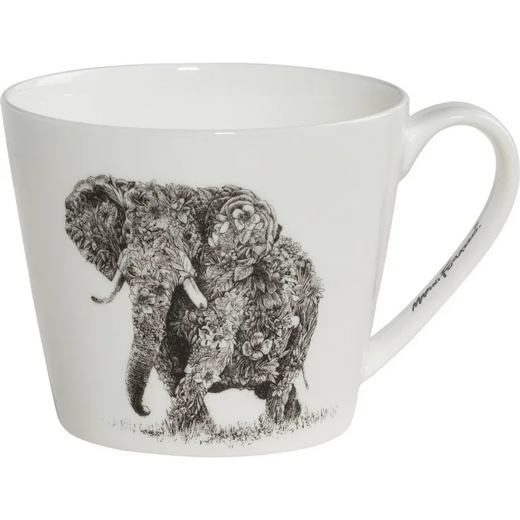 Maxwell & Williams DX0510 Becher 450 ml MARINI FERLAZZO African Elephant, Porzellan, in Geschenkbox