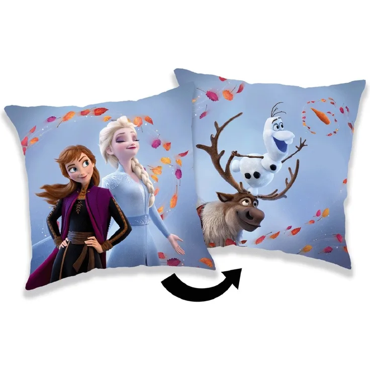Disney Frozen Kopfkissen (1 Stück) Premium Dekokissen mit beidseitigem Digitaldruck