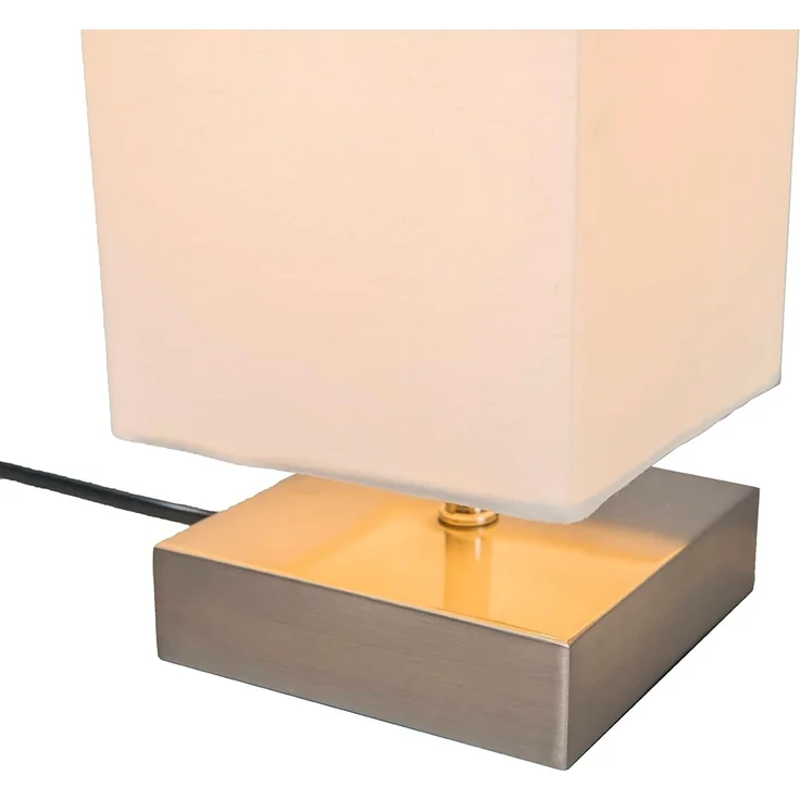 Qazqa Tischleuchte Milo, ohne Leuchtmittel, E14, Weiß, Modern, Stahl, 1-flammig – Bild 5