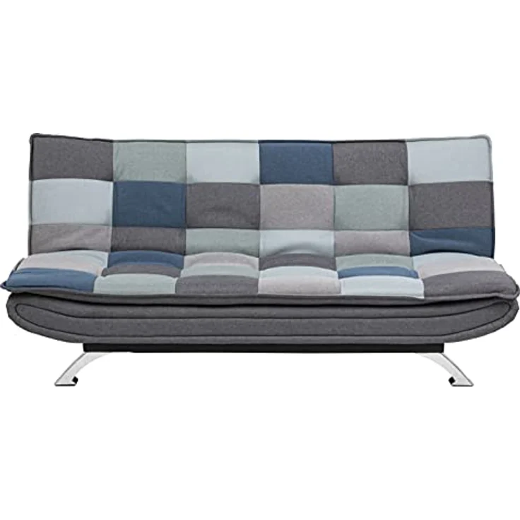 Schlafsofa FAITH, grau/blau, ca. 196 cm – Bild 5