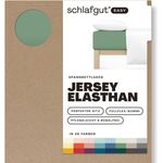 Schlafgut Spannbettlaken EASY JERSEY ELASTHAN Bettlaken, 170 g/m², 95% Baumwolle, 5% Elasthan, Jersey, Gummizug: rundum, (1 Stück), Spannbettlaken bis 30 cm Höhe, bügelfrei, pflegeleicht, perfekter Sitz