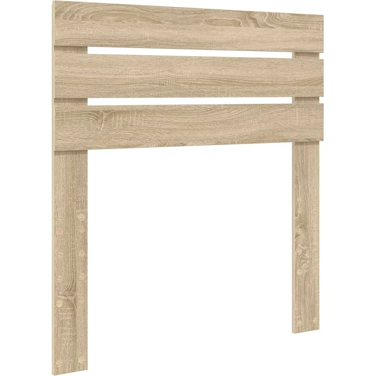 vidaXL Bettrahmen Sonoma-Eiche 75 x 190 cm Massives Kiefernholz 3411473 – Bild 5