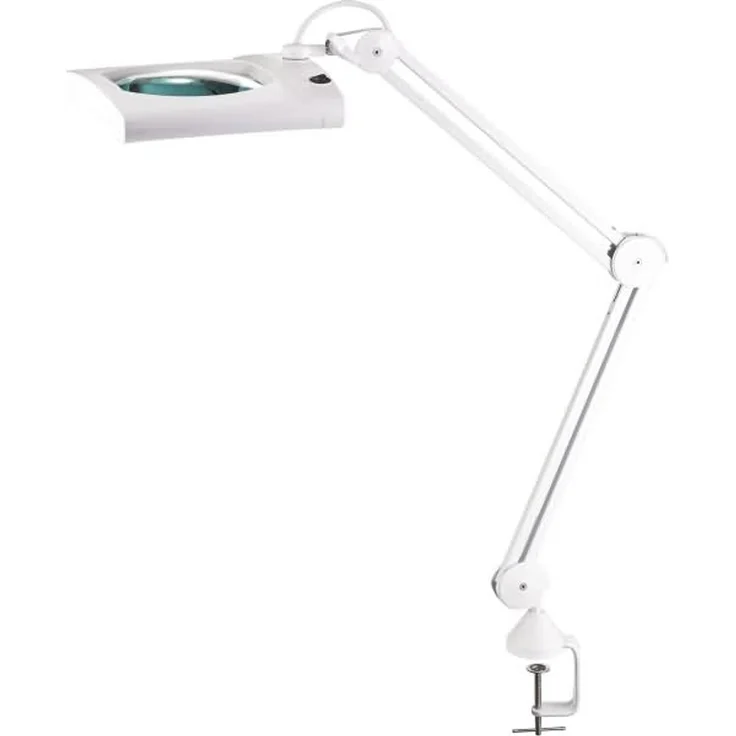 Alco Lupenleuchte LED 9223 mit Tischklemme weiß – Bild 1