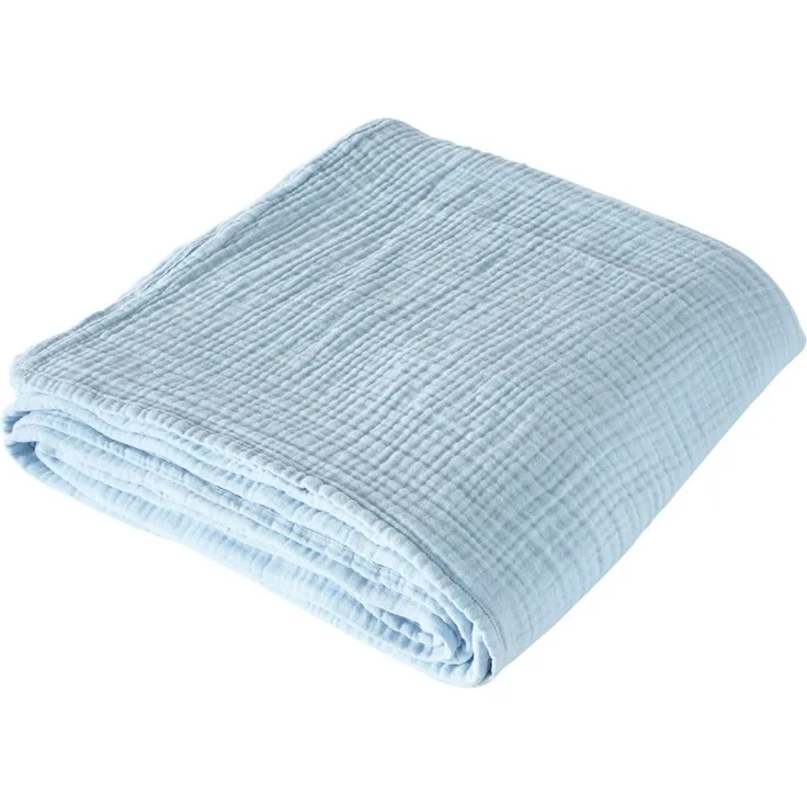 Wohndecke HEVIN, Musselin, 100% Baumwolle, Topseller!, LeGer Home by Lena Gercke, Tagesdecke im Baumwoll-Crinkle-Effekt, Musselin, leichte Kuscheldecke