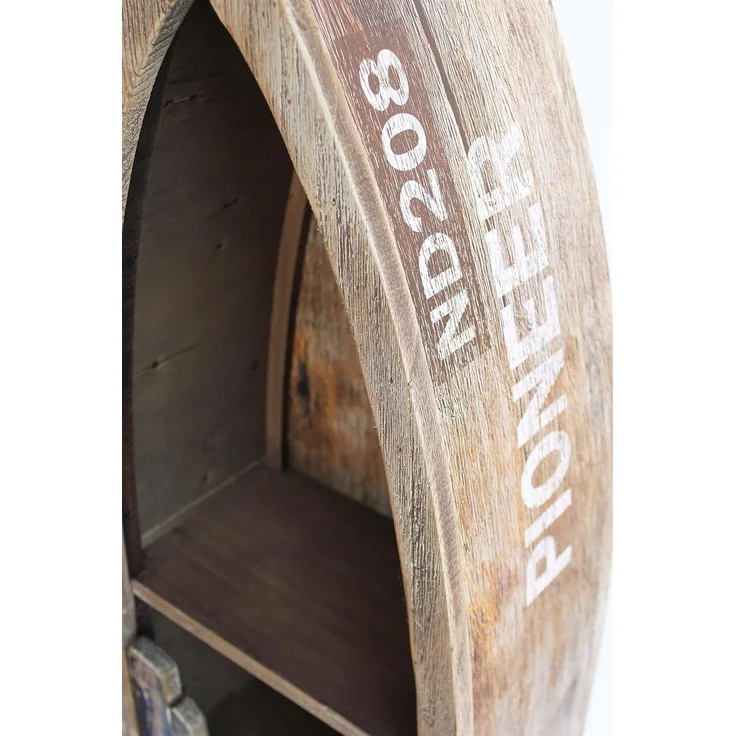 DanDiBo Regal Boot in Bootsform aus Holz Antik 7309 Maritim Bootsregal Badregal Badschrank Braun – Bild 6