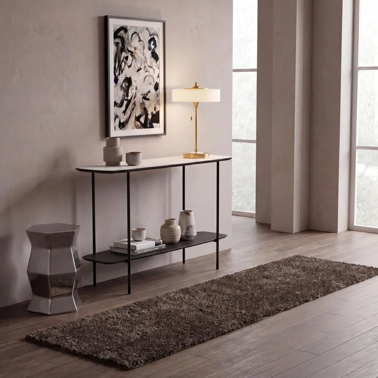 SAFAVIEH Shag Wohnzimmer, Esszimmer, Schlafzimmer - August Shag 900 Collection, Hochpfahl, Braun, 69 X 183 cm