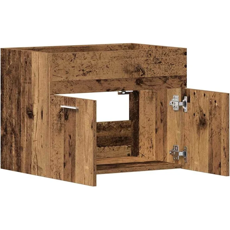 Waschbeckenunterschrank, Badschrank Altholz-Optik 60x38,5x46 cm de7524 – Bild 5