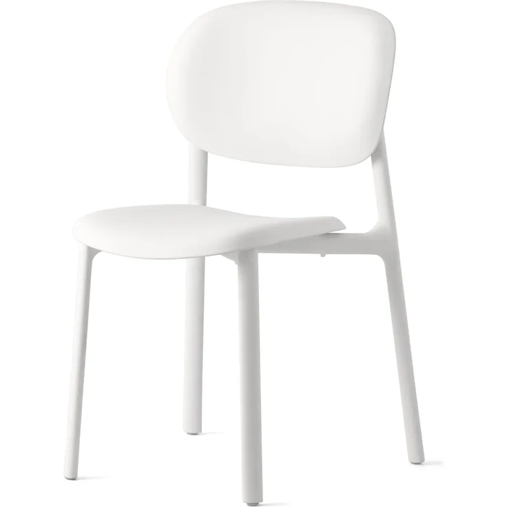 Connubia, Stuhl Zero. Farbe Optik Weiss MATT, 100% recyceltes Polypropylen